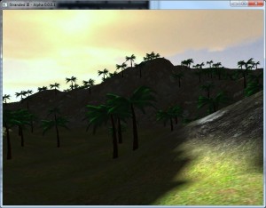 скриншот местности созданный стандартными средствами Ogre3D